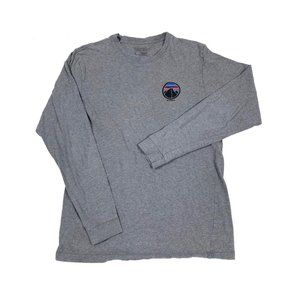 Patagonia Shirts - Patagonia Gray Long Sleeve Graphic Tee Shirt S Patagonia Shirts - Patagonia Gray Long Sleeve Graphic Tee Shirt S
